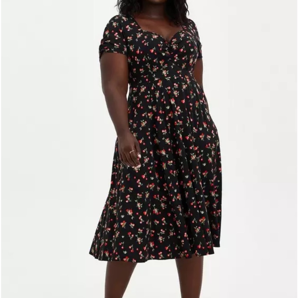 torrid Black Cherry print dress
